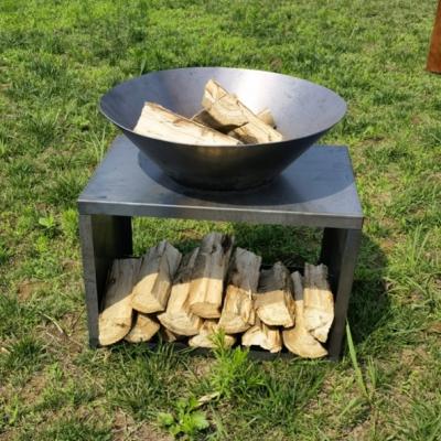 Fire Pit and Wood Storage