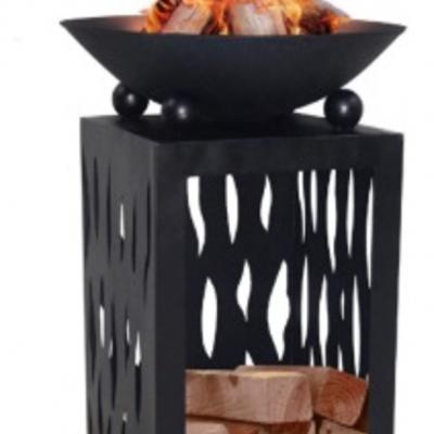 Fire Pit and Wood Storage